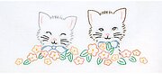 Kittens - Pillowcases - Embroidery Kit