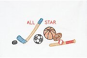 Sports Children's Perle Edge Pillowcase - Embroidery Kit