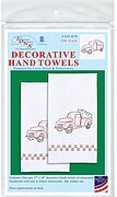 Old Truck Decorative Hand Towels - Stamped Embroidery Kit