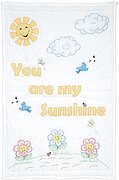 You are My Sunshine Crib Quilt Top - Embroidery Kit