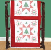 Cross-Stitch Christmas Tree - Quilt Blocks - Embroidery Kit, different perspective #1. Select this picture to zoom in