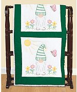 Gnomes - Stamped Quilt Blocks