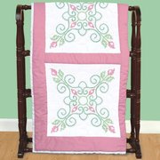 Cross-Stitch Rose Buds - Quilt Blocks - Embroidery Kit, different perspective #1. Select this picture to zoom in