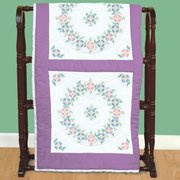 Circle of Flowers - Quilt Block - Embroidery Kit, different perspective #1. Select this picture to zoom in