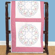 Starburst of Hearts - Quilt Block - Embroidery Kit, different perspective #1. Select this picture to zoom in