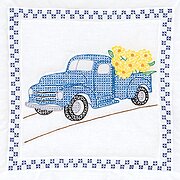 Flower Delivery - Stamped Quilt Blocks