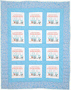 Happy Camper 9″ Quilt Block - Embroidery Kit