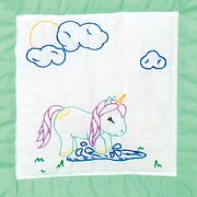 Baby Unicorns Theme Quilt Blocks - Embroidery Kit