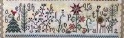 Winter Alphabet Garden  - Cross Stitch Pattern, different perspective #1. Select this picture to zoom in