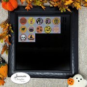 Halloween Dots: 7-8-9 - Cross Stitch Pattern, different perspective #1. Select this picture to zoom in