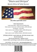 Stars and Stripes Bench Pillow - Quilt Pattern, different perspective #1. Select this picture to zoom in