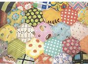 Postcard Project Piecing Template - One Inch Hex