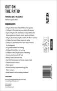 Out On The Patio - Quilt Pattern