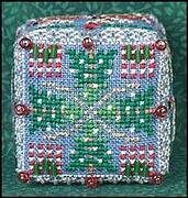 8 Tiny Reindeer Cube - Cross Stitch Pattern