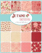 Je Taime Hearts Lace - Quilt Fabric, different perspective #1. Select this picture to zoom in