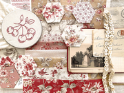 Joie De Vivre Leaf Tea - Quilt Fabric