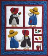 Sue and Sam - Wall Quilt Kit, different perspective #1. Select this picture to zoom in