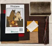 Wall Quilt Horses 13" x 15" - Quilt Kit