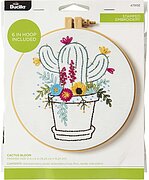 Cactus Bloom - Stamped Embroidery Kit