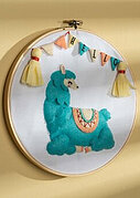 Llama Baby - Crib Wall Hanging - Felt Applique Kit