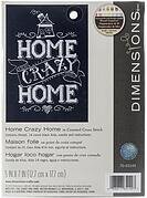 Home Crazy Home - Cross Stitch Kit, different perspective #1. Select this picture to zoom in