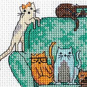 Playful Cats - Counted Cross Stitch Kit