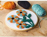 Modern Floral Pin - Punchneedle Kit