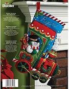 Candy Express Christmas Stocking - Felt Applique Kit