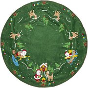 Lodge Santa Tree Skirt - Christmas Felt Applique Kit
