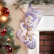 Snowman's Winter Christmas Stocking - Felt Applique Kit