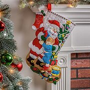 Christmas Hugs Stocking - Felt Applique Kit