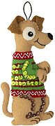 Dogs In Ugly Sweaters Ornaments - Felt Applique Kit