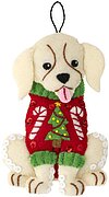 Dogs In Ugly Sweaters Ornaments - Felt Applique Kit