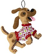 Dogs In Ugly Sweaters Ornaments - Felt Applique Kit