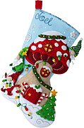 Gnome For Christmas Stocking - Felt Applique Kit