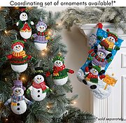Snow Much Fun - Christmas Stocking - Felt Applique Kit