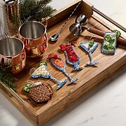 Happy Hour Christmas Ornaments - Felt Applique Kit