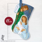 Peaceful Nativity - Christmas Stocking - Felt Applique Kit