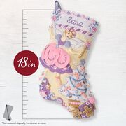 Sugar Plum Dreams - Stocking - Felt Applique Kit