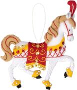 Holiday Horses - Christmas Felt Applique Kit