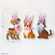 Bunny Puppies - Ornament - Felt Applique Kit