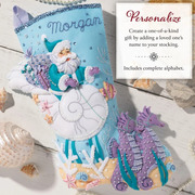 Santa's Sea Life - Christmas Stocking Felt Applique Kit