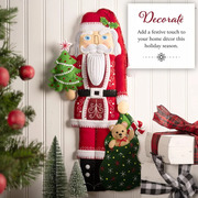 Nutcracker Santa - Christmas Wall Hanging Applique Kit