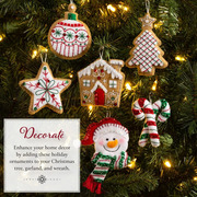 Jolly Gingerbread Snowman - Christmas Ornament Felt Kit