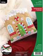 Gingerbread Cottage - Christmas Felt Applique Kit