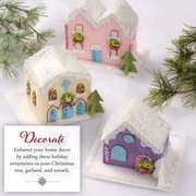 Putz Village 3D Ornaments - Christmas Felt Applique Kit