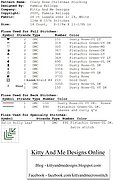 Crazy Rose Christmas Stocking - Cross Stitch Pattern