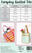 Everyday Quilted Tote - Sewing Pattern