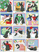 Penguin Ornaments - Cross Stitch Pattern