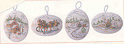 Winter Scene Ornaments - Cross Stitch Pattern